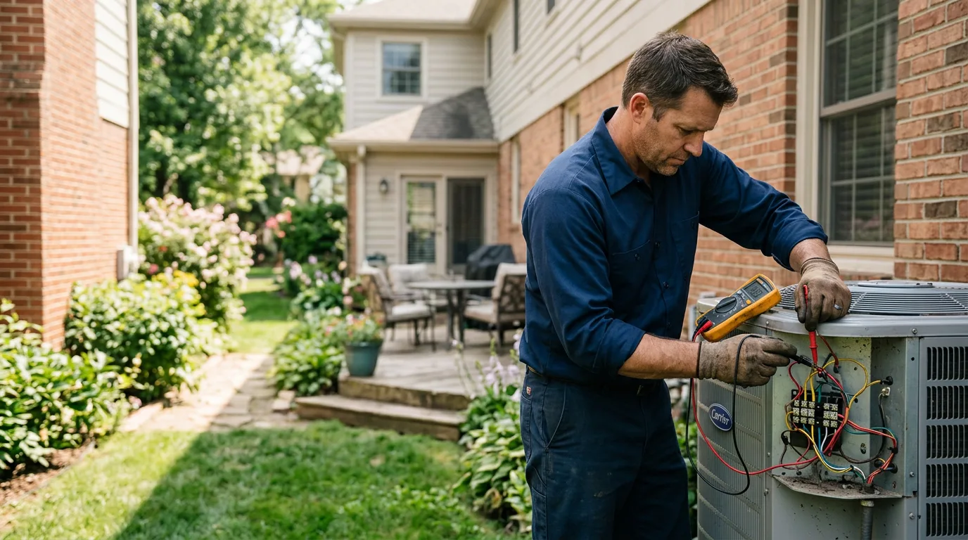 HVAC technician working near Wyatt, WV